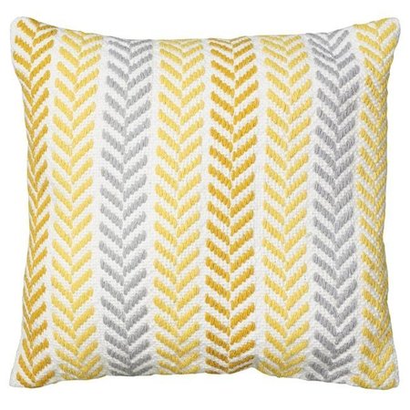 LR RESOURCES LR Resources PILLO07252YLWIIPL 18 x 18 in. Square Pillow ; Yellow PILLO07252YLWIIPL